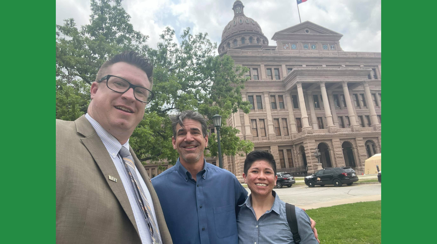 jesse williams mark zartler and lisa bueno at tx capitol